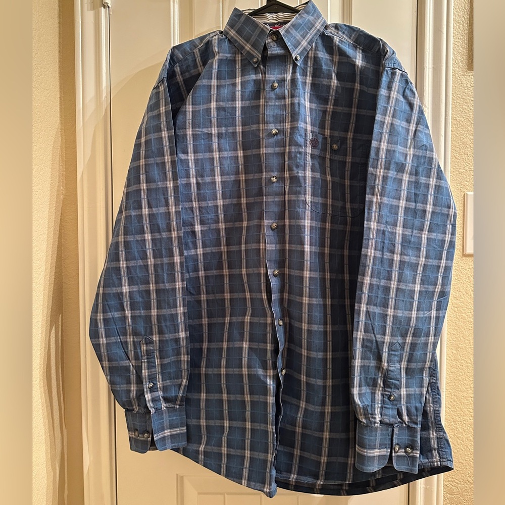 George Strait Wrangler button down shirt men’s large
